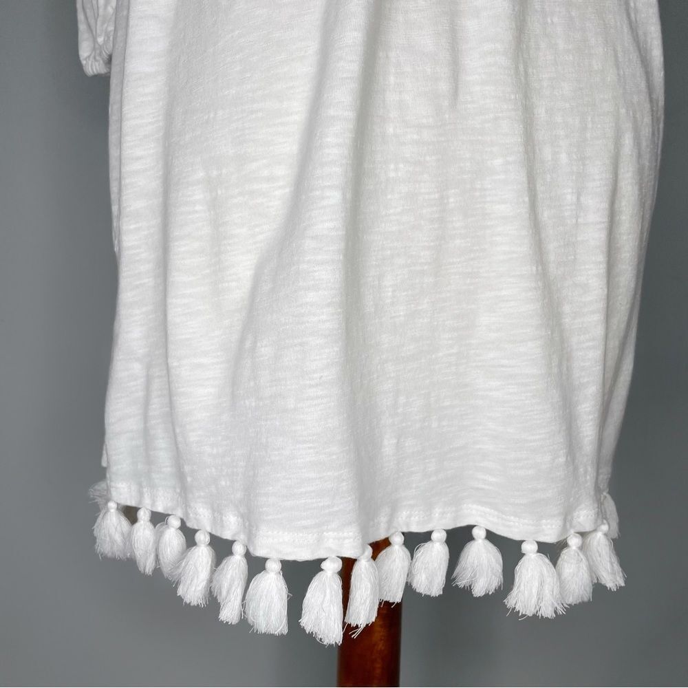 Lilly Pulitzer Trina Beach Mini Dress Smocked White Off Shoulder Size XXS - Picture 11 of 12